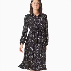 Kate Spade Scattered Stars Button Front Shirt Dress 6